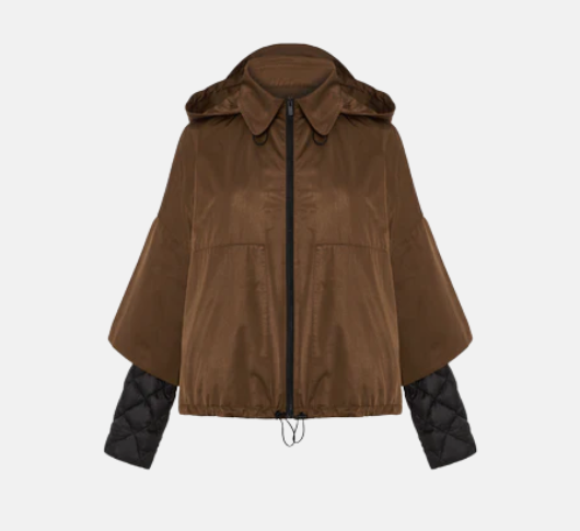 Psophia - Jacket with Puffer in Honey Brown