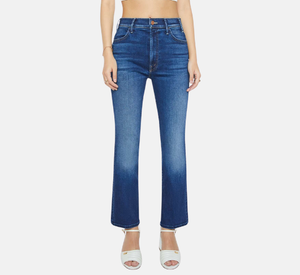 Mother - Lil Hustler Ankle High Rise Flare Petite Jean in Taking Chances