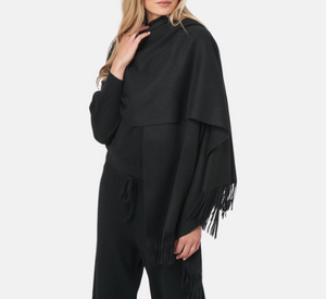 Repeat - Fringe Wrap in Black