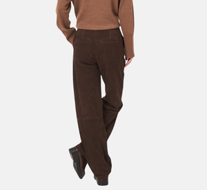 Repeat - Straight Leg Suede Pant in Morro