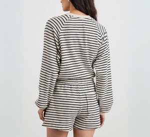 RAILS - Theron Terry Towel Sweatshirt in Sailor White