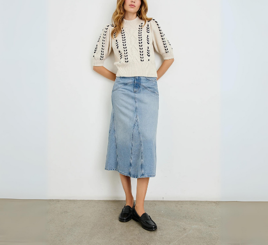 Rails - Del Rey Denim Skirt in Original Blue