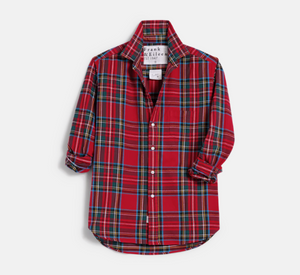 Frank & Eileen - Relaxed Plaid Button Up Shirt in Red Multi