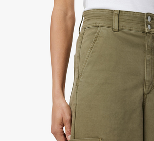 Joe's Jeans - Milla High Rise Utility Wide Leg Crop Trouser in Burnt Olive