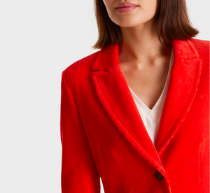 Marc Cain - Corduroy Blazer in Bright Fire Red