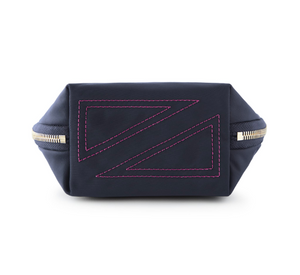 
            
                Load image into Gallery viewer, Kusshi - Everyday Makeup Bag in Navy/Pink
            
        