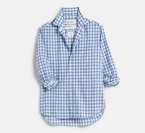 Frank & Eileen - Eileen Casual Cotton Relaxed Button-Up in Blue Check