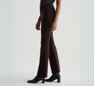 AG Jeans - Farrah Velvet Bootcut Pants in Amaretto