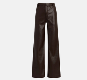 Joe's Jeans -  Mia Vegan Leather Crop Pants in Coffee