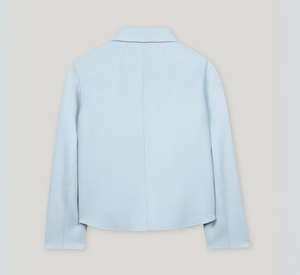 LUISA CERANO -  Double Faced Wool Jacket with Pocket Details in Sky Blue