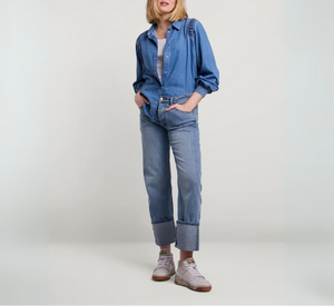 Summum - Denim Blouse with Buttons