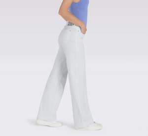 MAC - Dream Wide Leg Jeans in White