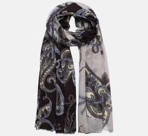 Echo - Paisley Split Color in Black