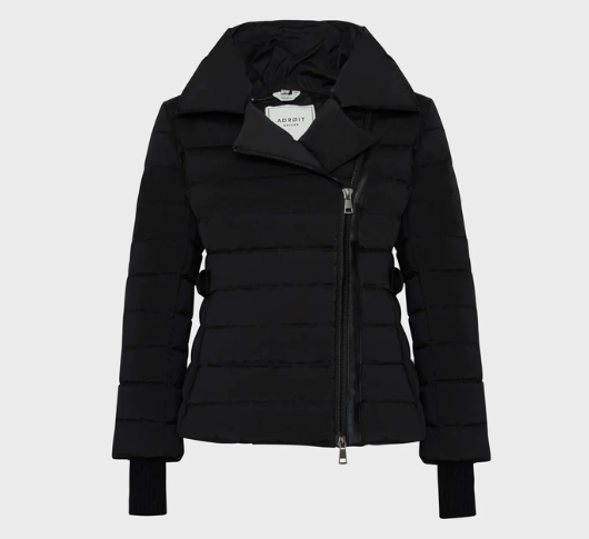 Adroit Atelier - Kiki Fitted Down Jacket in Black
