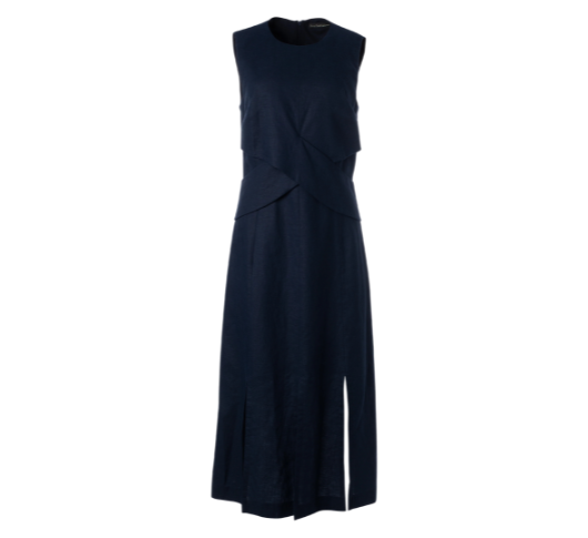 Iris Setlakwe - Crossover Waist Dress in Navy