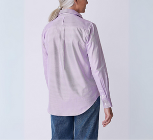 Kal Rieman - Ginna Box Pleat Shirt in Violet