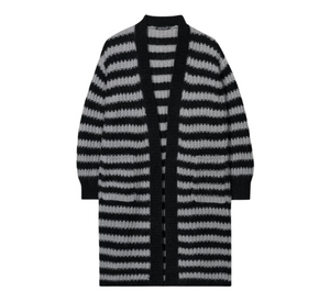 Luisa Cerano - Striped Long Wool Alpaca Sweater