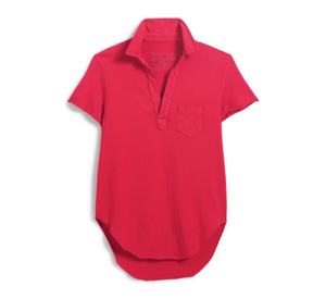 Frank & Eileen - Charlotte Heritage Jersey Perfect Polo in Double Decker Red