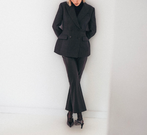 MAC - Aida Kick Veagan Pant – Sophia Lustig Black Leather in