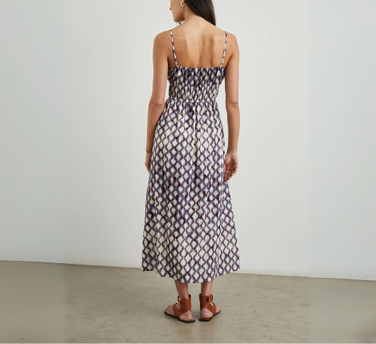 Rails - Fatima Dress in Iris Shibori Print