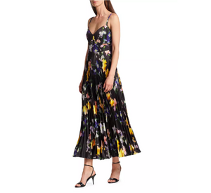 ML Monique Lhuiller - Ella Floral Satin Midi Dress