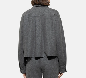 Luisa Cerano - Flannel Shirt Jacket in Grey
