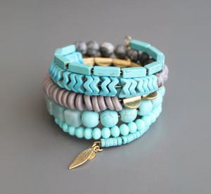 David Aubrey - Wrap Bracelet in Turquoise