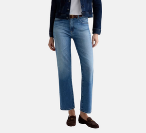 AG Jeans - Brinley Mid-Rise Straight Jeans in 16YR Soaring