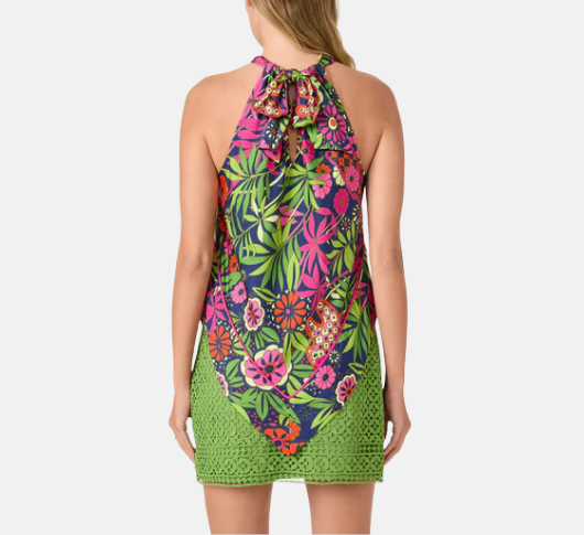 Trina Turk - Lavania Floral Pattern Halter Top in Multicolor