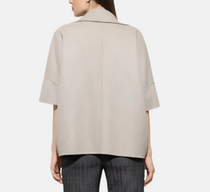 Luisa Cerano - Oversized Wool Topper in Oyster