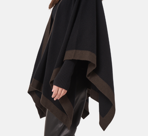 Repeat - Cape in Brown and Black Multi