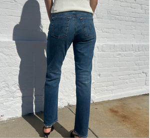 AG Jeans - Low Rise Straight Jeans in 15YRS Prague