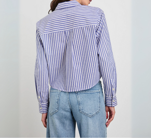 RAILS - Ramy Modern Button Down Shirt in Mariner White Stripe