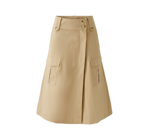 OUI - Cargo Midi Skirt in Desert Tan