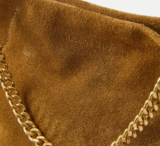 Veronica Beard - Small Suede Slouch Bag in Acorn