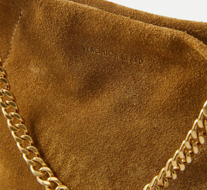 Veronica Beard - Small Suede Slouch Bag in Acorn