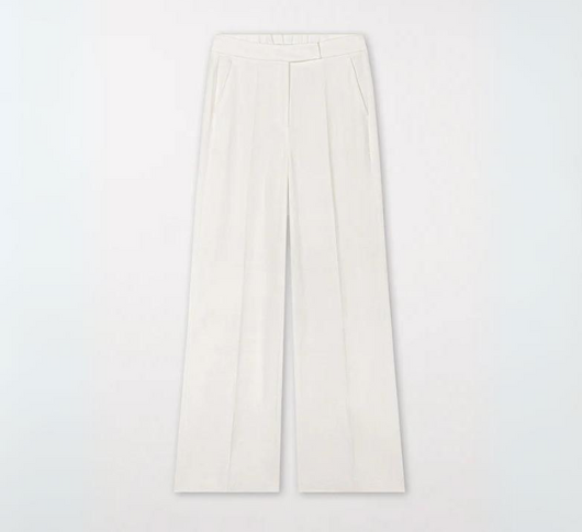 Luisa Cerano - Wide-leg Pants in Off White