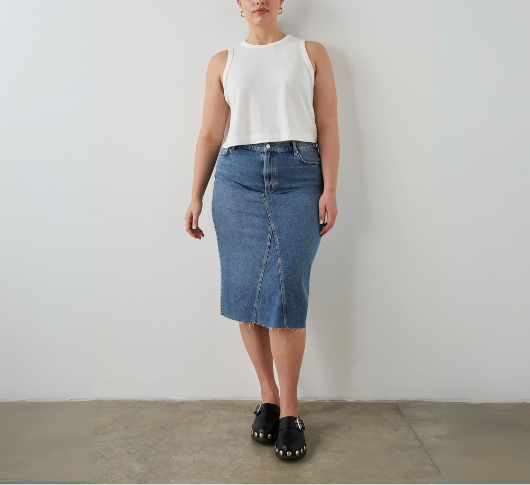 Rails - Highland Midi Skirt in Vintage Sapphire