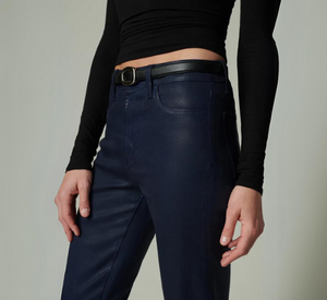 Joe's Jeans - Callie Coated Crop Bootcut Pants in Navy