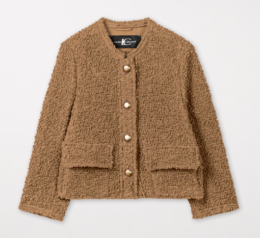 
            
                Load image into Gallery viewer, Luisa Cerano - Boucle Wool Jacket in Miso
            
        