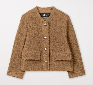 Luisa Cerano - Boucle Wool Jacket in Miso