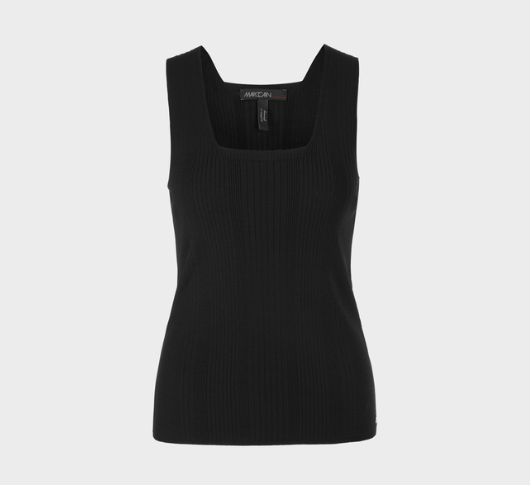 Marc Cain - Animal Intense Top "Knitted in Germany" in Black