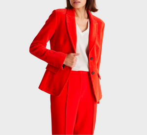 Marc Cain - Corduroy Blazer in Bright Fire Red