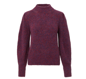 Veronica Beard - Komal Cotton-Alpaca Pullover in Red/Multi