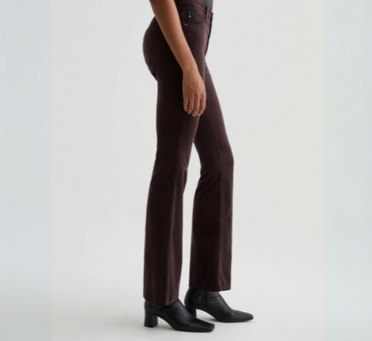 AG Jeans - Farrah Velvet Bootcut Pants in Amaretto