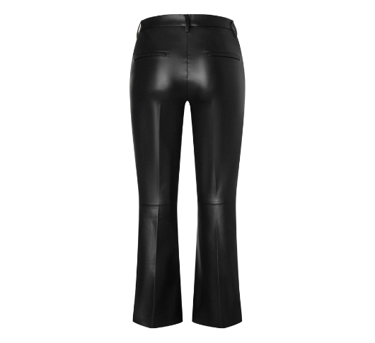 MAC - Aida Kick Veagan Leather Pant in Black