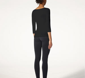 Wolford - Cordoba 3/4 Sleeve Top in Black