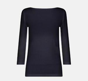 Wolford - Cordoba 3/4 Sleeve Top in Deep Night