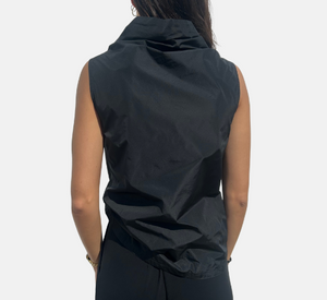 Peter O. Mahler - Cowl Neck Sleeveless Top in Black