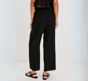 RAILS - Leon Gauze Crop Pant in Black